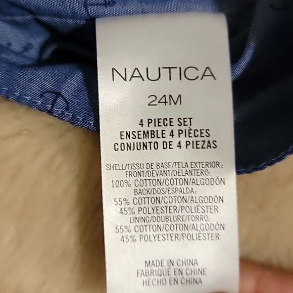 NAUTICA 3-PIECE DRESS SHIRT, VEST AND PANTS, SIZE 24 MONTHS - NEW! - Picture 7 of 10